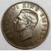 NEW ZEALAND 1941 . ONE 1 PENNY . VARIETY . DIE CRACK